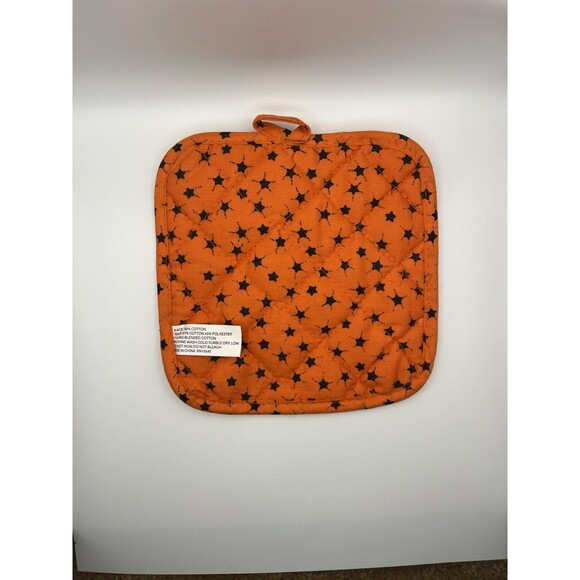 Vintage Happy Halloween/Fall Kitchen‎ Pot Holder Quilted -Witch/Spider - Picture 2 of 4
